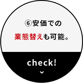 安価での業態替えも可能。